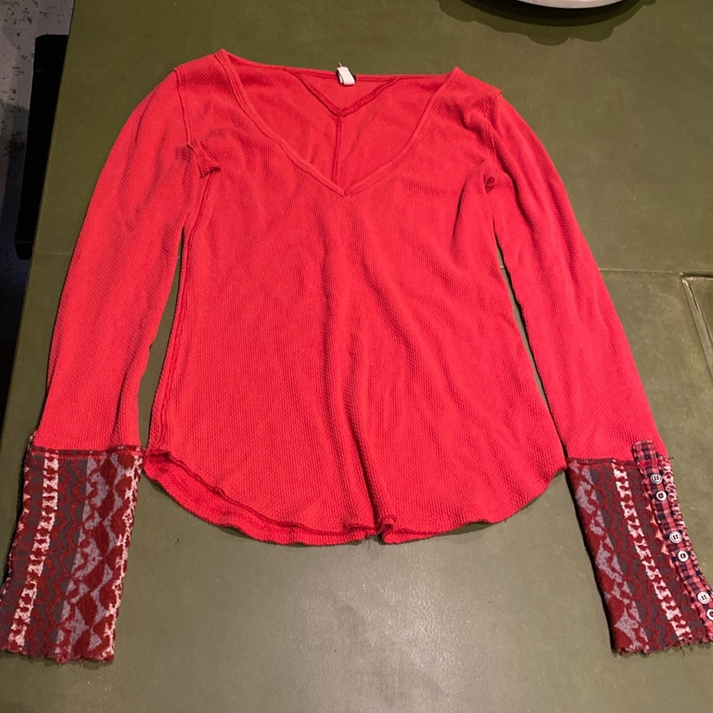 Free people v neck thermal